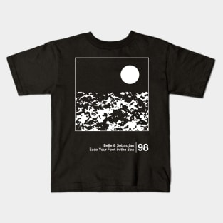 Ease Your Feet in the Sea / Minimal Style Artwork Design Kids T-Shirt